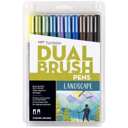 TOMBOW DUAL BRUSH SET 10 LANDSCAPE 56169